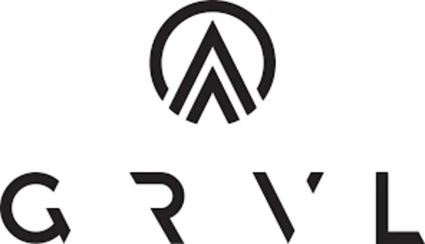 Alpine Gravel Experience © GRVL Logo with oval symbol and GRVL lettering