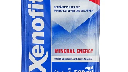 Xenofit mineral energy © Xenofit GmbH Xenofit Mineral Energy Getränkepulver in blauer und roter Verpackung