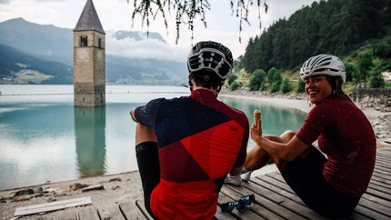 Blick auf den Reschensee © Felix Saller Blick auf den Reschensee